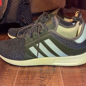 Adidas X PLR Dark Green Lime Mens Running Shoes Sneakers BC0633 - size 13
